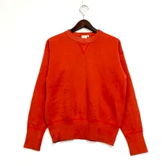 【現状渡し品】 TWO MOON トゥームーン 両面V SWEATSHIRT スウェット トレーナー 赤 【145-250703-rk-06-izu】