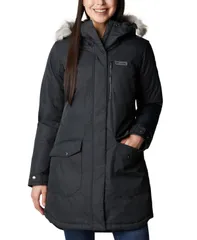 コロンビア レディース アウター ジャケット・ブルゾン Columbia Womensuttle Mountain Long Insulated Jacket Black ブラック