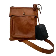 【中古品】genten ゲンテン DAN GENTEN LEATHER SHOULDER BAG ダンゲンテン カバン レザー ショルダー バック 【188-250704-rk-03-izu】