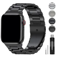 【新着商品】アップルウォッチバンド 49mm コンパチブル 46mm 45mm 44mm 42mm 41mm 40mm 38mm Apple Watch用のバンド ステンレス鋼 調整器具付き 防錆耐食 ユニセックス おしゃれ Watch EPULY Serie