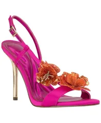 ジェシカシンプソン レディース シューズ サンダル スパンコール Jessica Simpson Womens Nivory Sequin Flowerstiletto Sandals Bright Fuchsia Satin フューシャ
