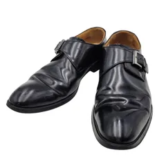 【中古品】REGAL リーガル SINGLE MONK PLAIN TOE DRESS SHOES シングルモンク プレーントゥ ドレスシューズ ビジネスシューズ 靴 サイズ：24 1/2 カラー：ブラック メンズ 【164-250420-as-15-izu】