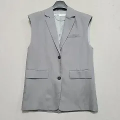 ZARA ザラ グレー ノースリーブ ベスト レディース95 ㅡ0707