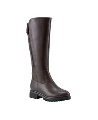 ロックポート レディース シューズ ブーツ・レインブーツ Rockport Womens Ivette Wide Calf Waterproof Casual Boots Dark Brown Leather ブラウン