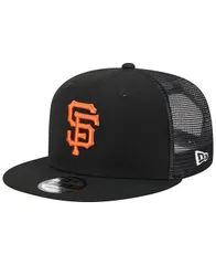 ニューエラ メンズ アクセサリー 帽子 New Era Mens Black San Francisco Giants Team Color Trucker 9FIFTY Snapback Hat Black ブラック