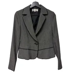  ESPRITMUR（エスプリミュール）チェック柄ジャケット テーラードジャケット 9号 フォーマル ＊ 別ページにセットアップ商品アリ【Z1775】