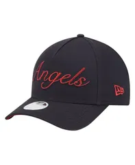 ニューエラ レディース アクセサリー 帽子 トール New Era Womens Navy Los Angeles Angels Metallic AFrame 9FORTY Adjustable Hat Navy ネイビー