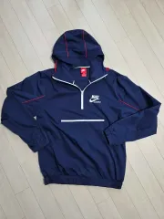 ナイキ アノラック フーディー ネイビー S