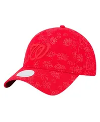 ニューエラ レディース アクセサリー 帽子 フラワー柄 フラワー New Era Womens Red Washingtonationals Tonal Floral 9TWENTY Adjustable Hat Red レッド