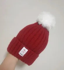 ボンボンハット ニットハット ビーニー 冬用ハット ニットハット キャスケット レディースハット