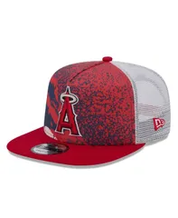 ニューエラ メンズ アクセサリー 帽子 New Era Mens Red Los Angeles Angels Court Sport 9Fifty Snapback Hat Red レッド