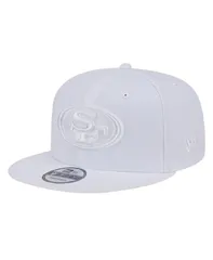 ニューエラ メンズ アクセサリー 帽子 New Era Mens San Francisco 49ers Main White on White 9FIFTY Snapback Hat White ホワイト
