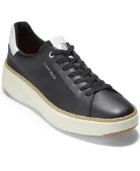 コールハーン レディース シューズ スニーカー レザー Cole Haan Leather Grandpro Topspin Casual Sneakers Black ブラック