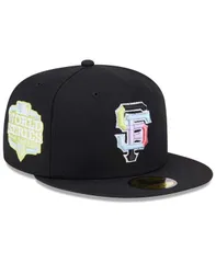 ニューエラ メンズ アクセサリー 帽子 New Era Mens Black San Francisco Giants MultiColor Pack 59FIFTY Fitted Hat Black ブラック
