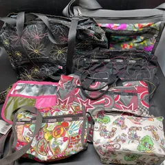 7点まとめ　レスポートサック（LeSportsac）バッグ/ポーチ　中古?美品　軽量ナイロン　ショルダーバッグ　ハンドバッグ　バニティバッグ　エコバッグ