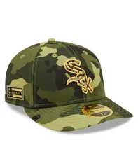 ニューエラ メンズ アクセサリー 帽子 New Era Mens Camo Chicago White Sox 2022 Armed Forces Day OnField Low Profile 59FIFTY Hat Camo ホワイト