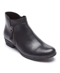ロックポート レディース シューズ ブーツ・レインブーツ レザー Rockport Womens Carly Leather Bootie Black ブラック