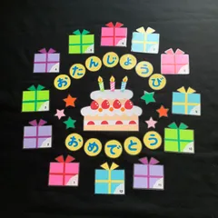 191  壁面飾り　お誕生日表