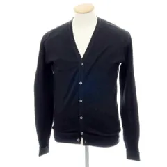 【中古】ジョンスメドレー JOHN SMEDLEY ハイゲージ コットン カーディガン ブラック【サイズXS】【メンズ】
