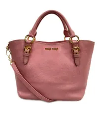 ミュウ ミュウ ハンドバッグ ショルダーバッグ 2WAY 斜め掛け マドラス レディース Miu Miu