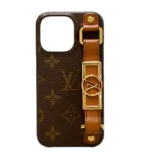ルイ・ヴィトン スマホケース iPhone13Pro バンパー ドフィーヌ 13Pro モノグラム M81214 レディース メンズ LOUIS VUITTON