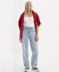 リーバイス レディース ボトムス デニムパンツ ジーンズ Levis Womens Mid Rise Baggy Dad Jeans Fan Flare