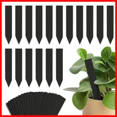植物タグ 繰り返し使える 黒板風 ガーデニング 鉢植え 園芸用品 花壇 (直線型 直線型/100枚入り プランツネームプレート 100枚入り) 園芸ラベル