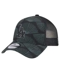 ニューエラ メンズ アクセサリー 帽子 New Era Mens Black Los Angeles Dodgers 9FORTY AFrame Trucker Adjustable Hat Black ブラック