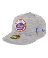 ニューエラ メンズ アクセサリー 帽子 New Era Mens Gray New York Mets 2024 Clubhouse Low Profile 59FIFTY Fitted Hat Gray グレー