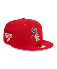 ニューエラ メンズ アクセサリー 帽子 New Era Mens Red Chicago White Sox 2023 Fourth of July 59FIFTY Fitted Hat Red レッド