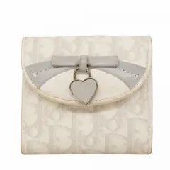 クリスチャン・ディオール(Christian Dior) クリスチャンディオール 財布 トロッター  ホワイト グレー レディース
