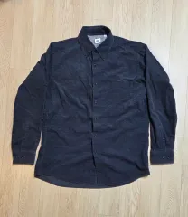 未使用 UNIQLO ユニクロ メンズ 冬 長袖 グレー Yシャツ Lサイズ (90程度)