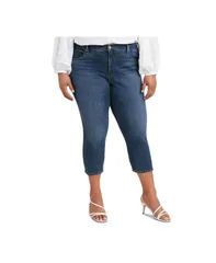 リーバイス レディース ボトムス デニムパンツ プラスサイズ キャップ ジーンズ Levis Trendy Plusize 311 Shaping Skinny Capri Jeans Lapis Amidst
