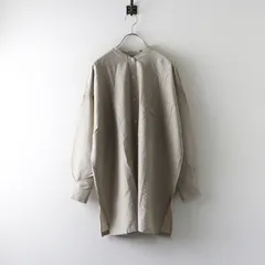 美品 FORK&SPOON URBAN RESEARCH DOORS フォークアンドスプーン ストライプアウトフィットシャツ ONE ベージュ┃【2400014816006】