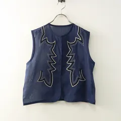 美品 2025SS ジャーナルスタンダード JOURNAL STANDARD/25011400905020/シアーウエスタンベスト ネイビー┃【2400014815313】のサムネイル