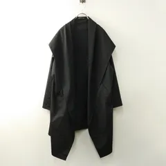 美品 ミズイロインド mizuiro ind フードロングコート＼ブラック 羽織り ジャケット【2400014817591】