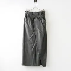 未使用 2024AW エンフォルド ENFOLD MASCULINE STRAIGHT SKIRT マスキュリンストレートスカート 38 グレー┃【2400014797879】のサムネイル