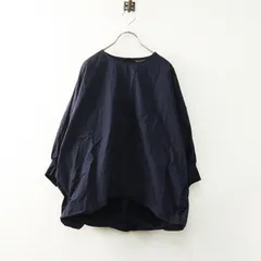 ミズイロインド mizuiro ind コットン ドルマンスリーブ プルオーバー ｜ネイビー トップス ブラウス カットソー【2400014812749】