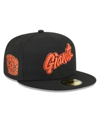 ニューエラ メンズ アクセサリー 帽子 New Era Mens Black San Francisco Giants 2025 City Connect Wordmark 59FIFTY Fitted Hat Black ブラック