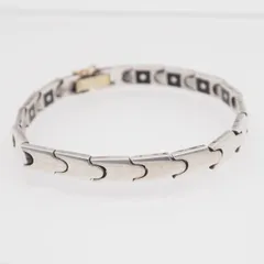 Q028 ヴィンテージ SILVER刻印 ブレスレット デザイン シルバー