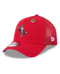 ニューエラ メンズ アクセサリー 帽子 New Era Mens Red Los Angeles Angels 2025 Big League Chew AFrame 9FORTY Adjustable Trucker Hat Red レッド