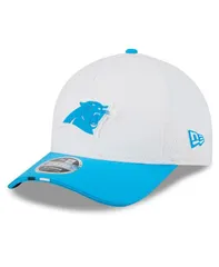 ニューエラ メンズ アクセサリー 帽子 New Era Mens WhiteBlue Carolina Panthers 2025 NFL Training Camp AFrame 9FORTY Adjustable Hat White Blue ホワイト