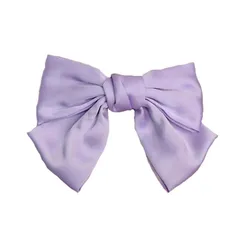 FASELE ヘアクリップ バレッタ 蝶結び 大人 可愛い 髪留め 髪飾り ヘアアクセサリー ビッグリボン シンプル スプリングクリップ lolita ファッション おしゃれ 入学 結婚式 フォーマル 通勤