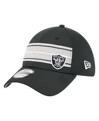 ニューエラ メンズ アクセサリー 帽子 New Era Mens Black Las Vegas Raiders Stripes 39THIRTY Flex Hat Black ブラック