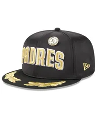 ニューエラ メンズ アクセサリー 帽子 New Era Mens Black San Diego Padres 2025 59FIFTY Day Gold Leaf 59FIFTY Fitted Hat Black ブラック