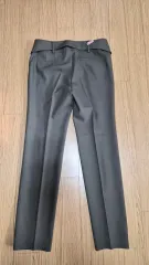 グレーウール100%スーツパンツ