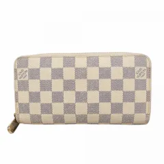 ルイ・ヴィトン(Louis Vuitton) ルイ・ヴィトン 長財布 ダミエ・アズール ジッピーウォレット N60019 ホワイトメンズ レディース