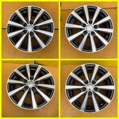 スズキ 純正 アルミホイール 2本 15インチ 165/55R15 クリア塗装②