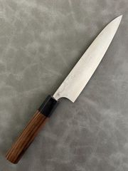 訳あり】仙助 包丁 三徳包丁 三徳 ダマスカス 170mm 黒合板柄 DP