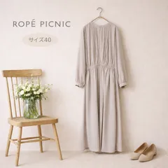 ROPÉ PICNIC ロペピクニック　多機能ワンピース　ピンタックワンピース　サイズ40　Lサイズ相当